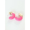 CCB Pembe Gold Çift Renk Küpe TJ-BKP8877