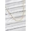 CM 14K Gold Renk Pirinç Gemi Zinciri Model Kadın Kolye TJ-BKO10918