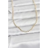 CM 14K Gold Renk Top Zincirli Model 60 cm Kadın Kolye TJ-BKO10958