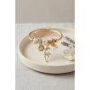 Geyik Model Gold Renk Beyaz Charmlı Bileklik TJ-BB8663