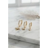 Gold Renk Kutup Yıldız Model 3 lü Küpe Seti TJ-BKP11952