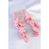 Gold Renk Pembe Yaprak Model Kadın Küpe - TJ-BKP7303