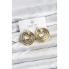 Gold Renk Pirinç Vintage Kadın Küpe TJ-BKP11604