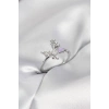 Gümüş Renk Model Zirkon Taşlı Kadın Yüzük TJ-BYK4138