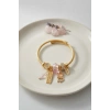 Kedili Model Pembe Charmlı Bileklik TJ-BB8723