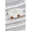 Kiraz Model Gold Renk Pirinç Çocuk Küpe - TJ-BKP11653