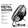 Masaüstü Mini USB Fan - Metal Gövdeli - Ultra Sessiz