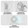 Masaüstü Mini USB Fan - PVC Gövdeli - 360° Ayarlanabilir