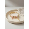 Model Gold Renk Pembe Charmlı Bileklik TJ-BB8668