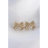 Pirinç Gold Renk Fiyonk Küpe TJ-BKP8942