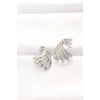 Pirinç Gümüş Renk Küpe TJ-BKP8884