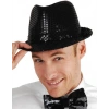 Siyah Payetli Fötr Şapka Yetişkin Boy