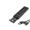SSD Kutu Type-C 3.1 + Usb3.0 Nvme M2 Chıp Jms581D Siyah HDX1769