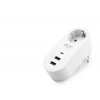Topraklı Termal Akım Korumalı Priz Adaptörü 2 Usb 1 Type-c 3400-01