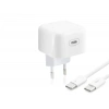 Type-c Hızlı Şarj Seti 45W Type-c Adaptörlü 1 M Örgülü Kablolu Beyaz ND1014