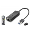Usb 3.1 Usb Type-c Gen1 Ethernet Adaptör Gigabit Siyah LAN03