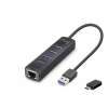Usb Type-c 3.2 Gen1 Hub Ethernet Gigabit 4 Port Siyah RJ4503