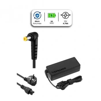 19V 4.74A 5.5 * 1.7mm 90W ACER İçin Laptop Adaptör