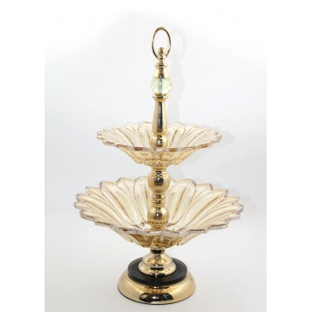 2 Katlı Cam Şekerlik