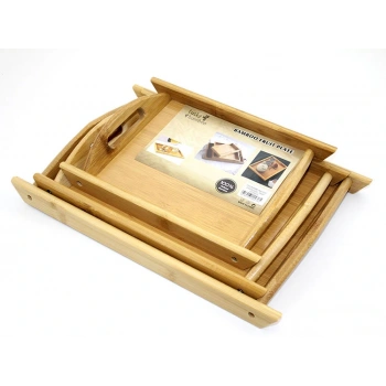 3Lü Bambu Tepsi