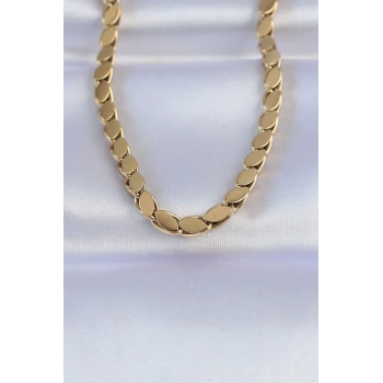 316L Çelik Gold Renk Arpa Model Kolye TJ-BKO8748