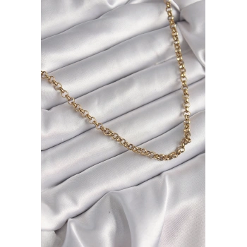316L Çelik Gold Renk Kadın Kolye TJ-BKO9665