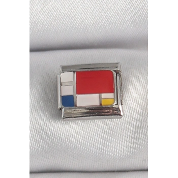 316L Çelik Gümüş Renk Karışık Renk Portre Model Nomination Charm TJ-BC1390