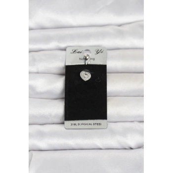 316L Cerrahi Çelik Minimal Kalp Model Göbek Piercing TJ-PR1399