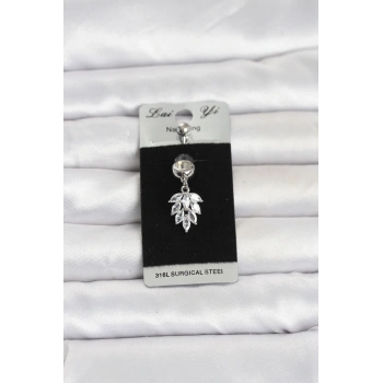 316L Cerrahi Çelik Sallantılı Başak Model Göbek Piercing TJ-PR1396