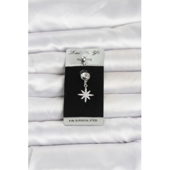 316L Cerrahi Çelik Sallantılı Kutup Yıldızı Model Göbek Piercing TJ-PR1380