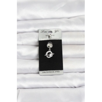 316L Cerrahi Çelik Sallantılı Yıldız Model Göbek Piercing TJ-PR1377