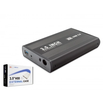 3.5 Inç Sata Hdd Harici Disk Kutusu Usb 3.0 - Siyah HDX1756
