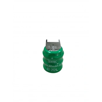 3.6V 3S1P 80 Mah 3 Pin NI-MH Buton Pil