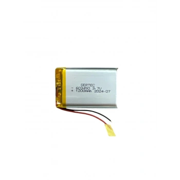 603450 3.7V 1200 MAh Li-Polymer Pil (Devreli/1.5A)