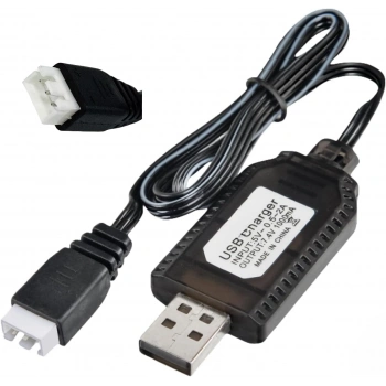 7.4V Li-ion SM-3P Soket Drone Bataryası USB Şarj Kablosu