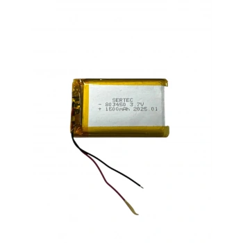 803450 3.7V 1500mAh Li-Polymer Pil (Devreli/1.5A)