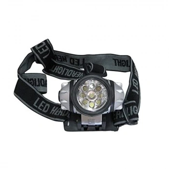 9 LED’li Pilli Kafa Lambası Güçlü Aydınlatma Kompakt Taşınabilir Model WT-042