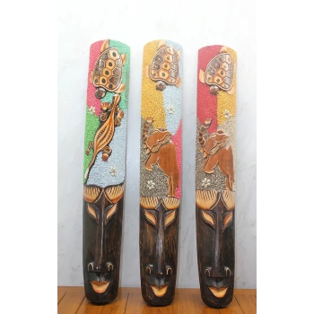 Ahşap Duvara Asmalı 1.Metre Maske Galıleo-10