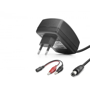 Akü Şarj Adaptörü 12V 2.5A 30W Krokodil Uç Siyah B5057