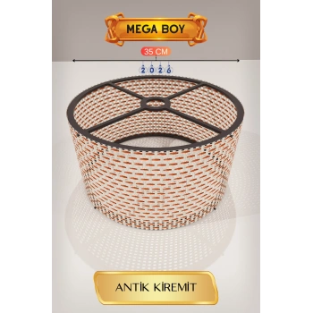 Antik Kiremit Lambader Başlığı 35 CM Mega Boy