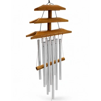 Bambu Metal Çubuklu Rüzgar Çanı No:1027