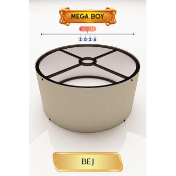Bej Lambader Başlığı 35 CM Mega Boy