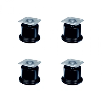 Bekleme Ayak Tablalı - 50MM - Siyah HKS280 - 4 Adet