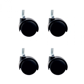 Büyük Plastik Vidalı Teker - 50MM HKS127 - 4 Adet