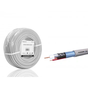 Cctv Kablo Mini Coax Eco Cca 2X0.50 Mm 100 M - Gri HDX5580-100