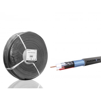 Cctv Kablo Mini Coax Eco Cca Pe 2X0.50 Mm Dış Mekan 250 M - Siyah HDX5582-250