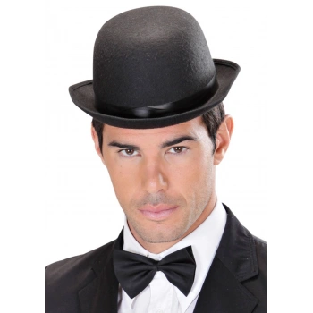 Charlie Chaplin Stil Yetişkin Şapkası – Siyah Melon Parti Şapkası