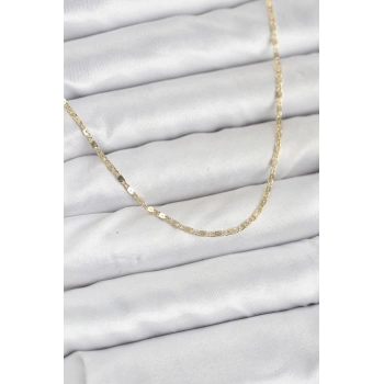 CM 14K Gold Renk Ezme Zincir Model 60 cm Kadın Kolye TJ-BKO10933