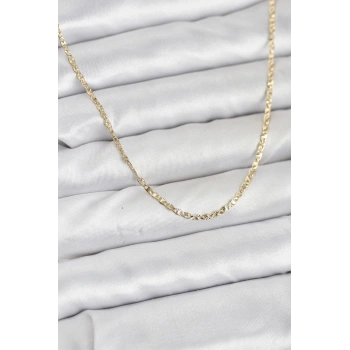 CM 14K Gold Renk Pirinç Model 60 cm Kadın Kolye TJ-BKO10927