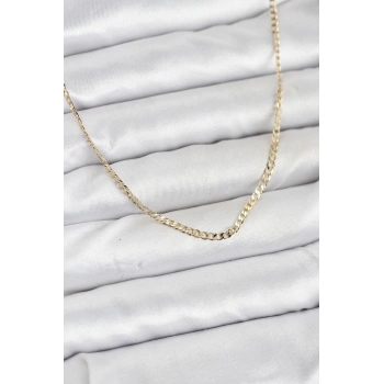 CM 14K Gold Renk Pirinç Zincir Model Kadın Kolye TJ-BKO10917